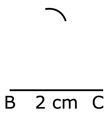 Here we will learn to construct different types of triangles. We can draw an equilateral triangle of the given length as given below.  Step I: First, we draw a base line segment BC of the given length.