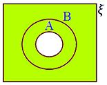 Dash of A subset B