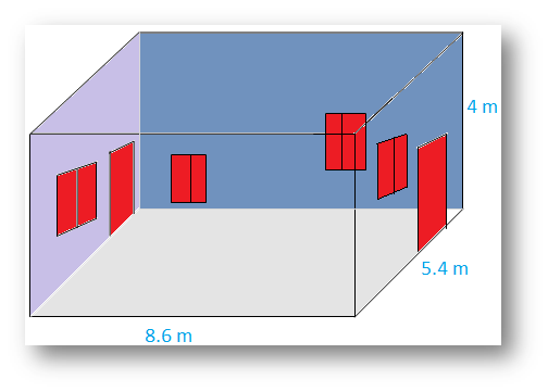Here we will learn how to solve the application problems on lateral surface area of a cuboid using the formula. Formula for finding the lateral surface area of a cuboid Area of a Rooms is example of cuboids. Are of the four walls of a room = sum of the four vertical