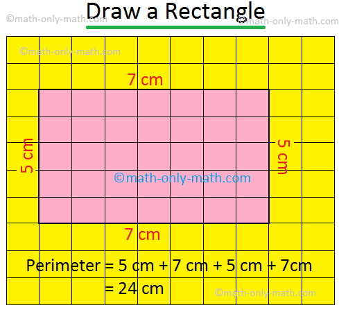 Draw a Rectangle with Perimeter 24 cm