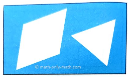 A plane shape is a figure made up of straight or curved lines. Two straight lines where they meet is called the corner. The straight lines which form a plane shape are called its sides. Some basic shapes are given below.