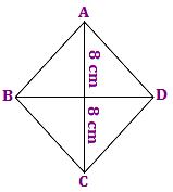 how to find the area of rhombus,area of rhombus