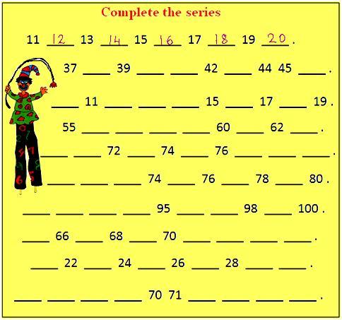 Missing Number Games | Complete the Series in Order | Numbers in