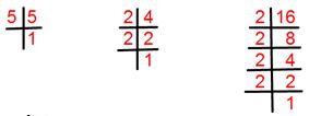 Examples to find Least Common Multiple by using Prime Factorization Method