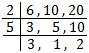 L.C.M. of 6, 10 and 20