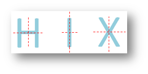 Letter having Two Lines of Symmetry