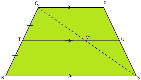 Midpoint Theorem on Trapezium