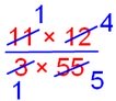 Multiplication of a Fraction by a Fraction
