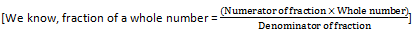 Multiplication of Fractional Number by a Whole Number