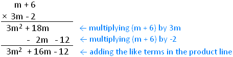 Multiplication of two Binomial Expressions