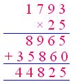 Multiply 4-digit by 2-digit Numbers
