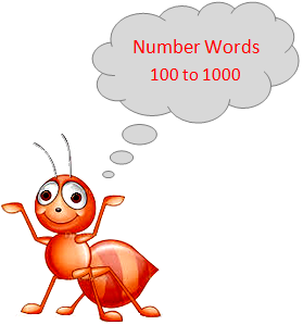 Number Words 100 to 1000