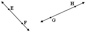 Oblique or Slanting Lines