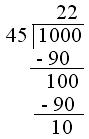 Operations on whole numbers