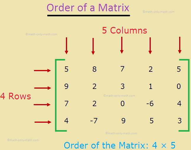 Order of a Matrix