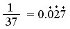 Pure Recurring Decimal Notation