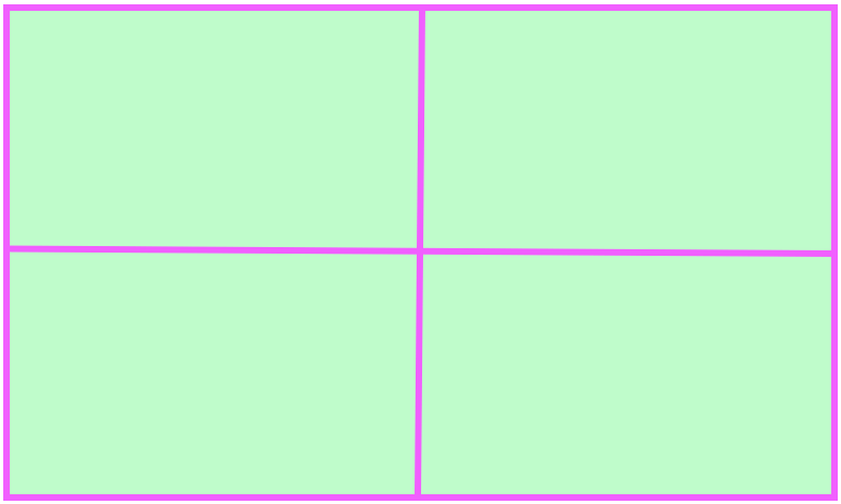Here we will learn multiplication of 2-digit Number by Lattice Multiplication. Let us multiply a 2-digit number by another 2-digit number. Draw a rectangle and divide it as shown.