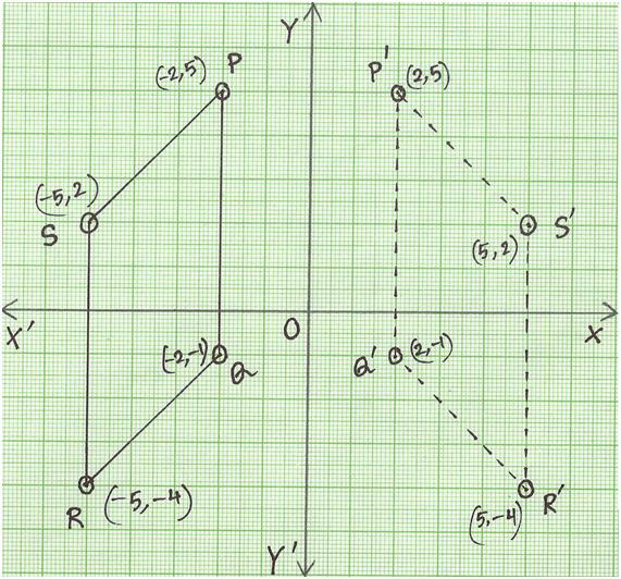 Reflection of a Point in y-axis