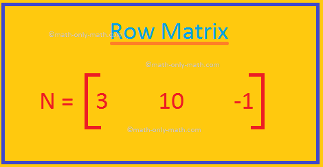 Row Matrix Image