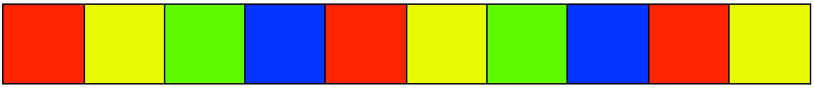 Row of Squares Pattern