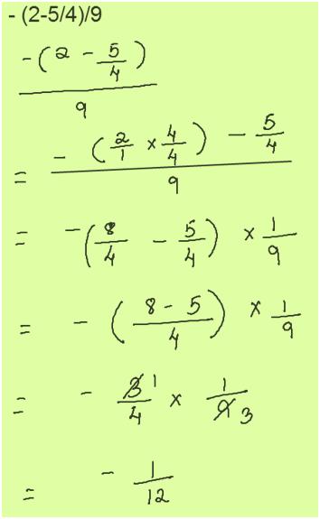 Simplification of Fraction