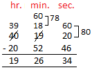 Subtract Hours Minutes