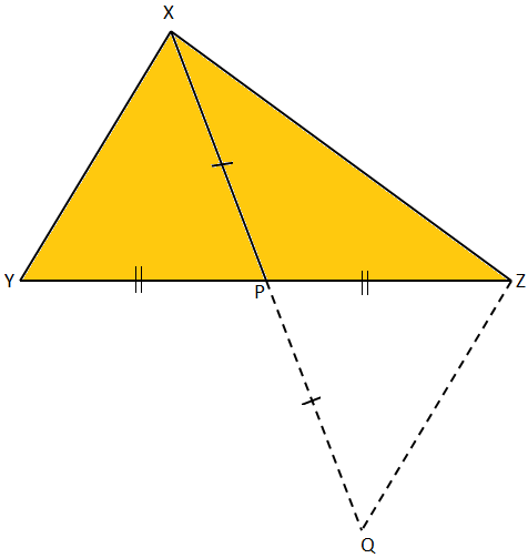 Sum Of Any Two Sides Is Greater Than Twice The Median