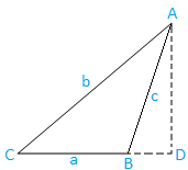 Area of Obtuse-angled Triangle