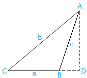 a = b cos C + c cos B