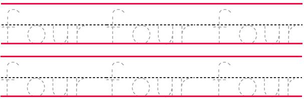 Trace the numbers in words