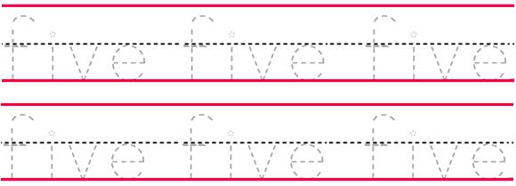 Trace the numbers in words