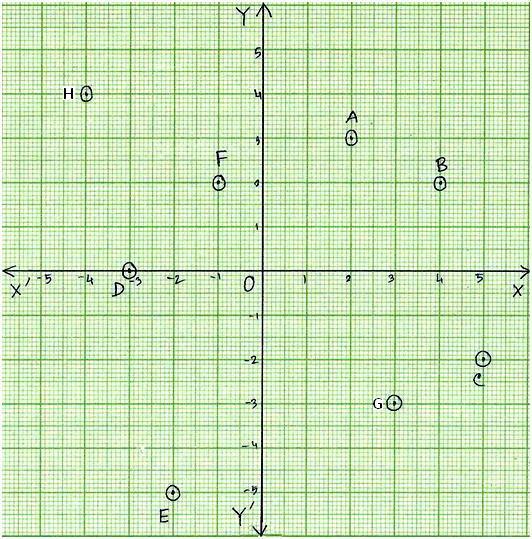 Worksheet on Coordinate Point