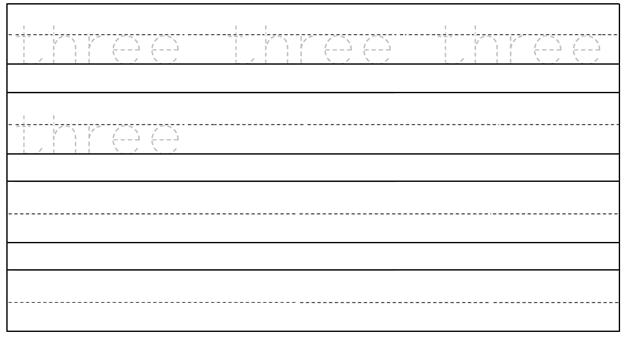 worksheet on number three free printable worksheet on